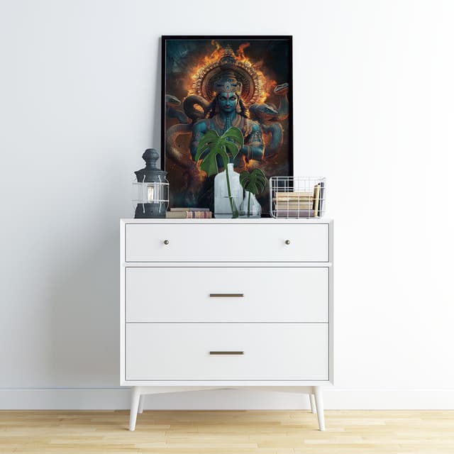 Lord Vishnu Praying With Sheshnaag | DCVI03